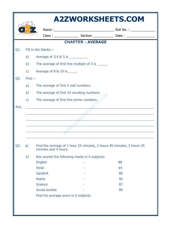 A2ZWorksheets:Maths-Average-Average-05