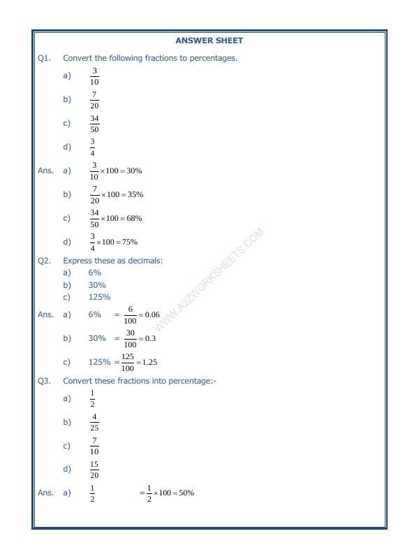 A2ZWorksheets:Maths-Percentage-Percentage-02