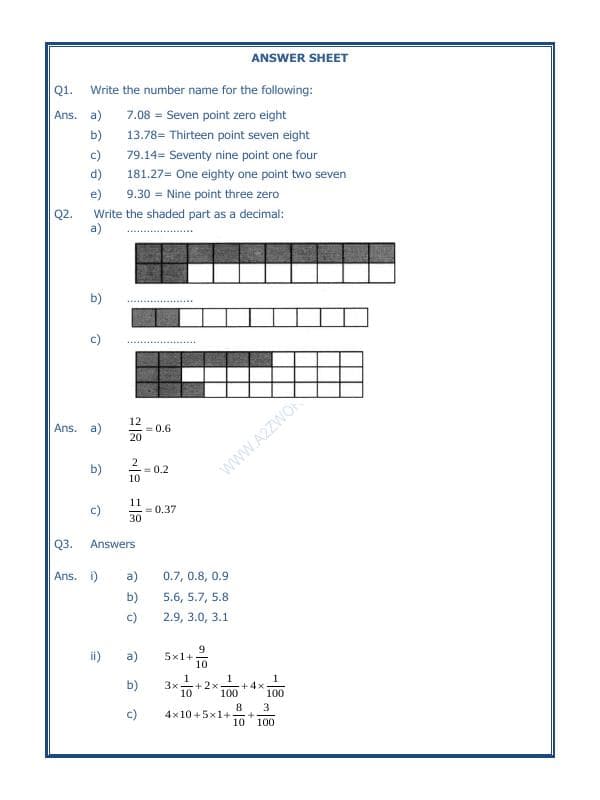 A2ZWorksheets:Maths-Decimals-Decimals-01