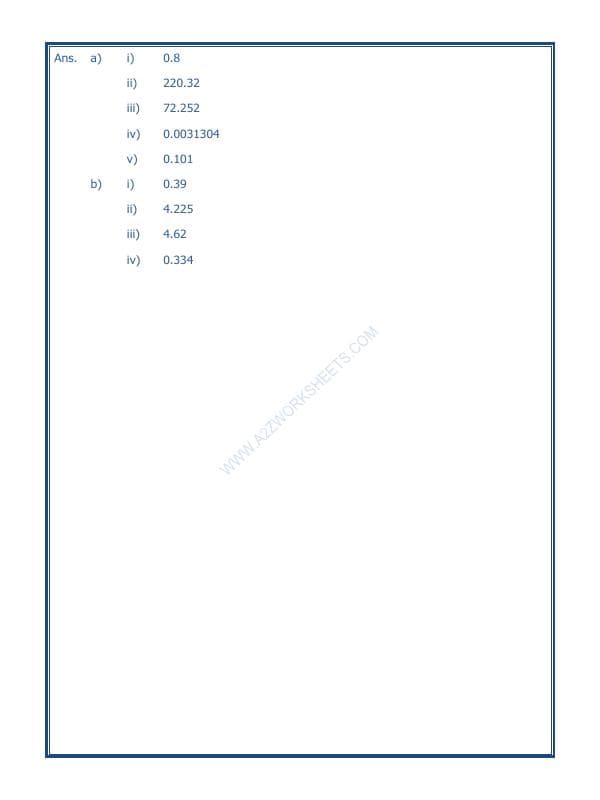 A2ZWorksheets:Maths-Decimals-Decimals-06