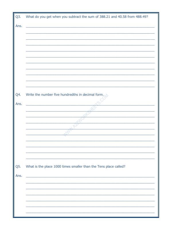 A2ZWorksheets:Maths-Decimals-Decimals-07