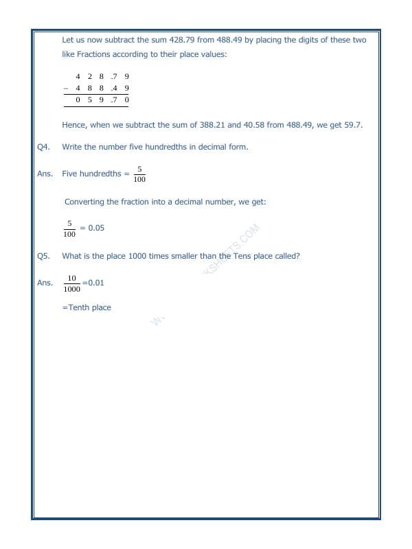 A2ZWorksheets:Maths-Decimals-Decimals-07