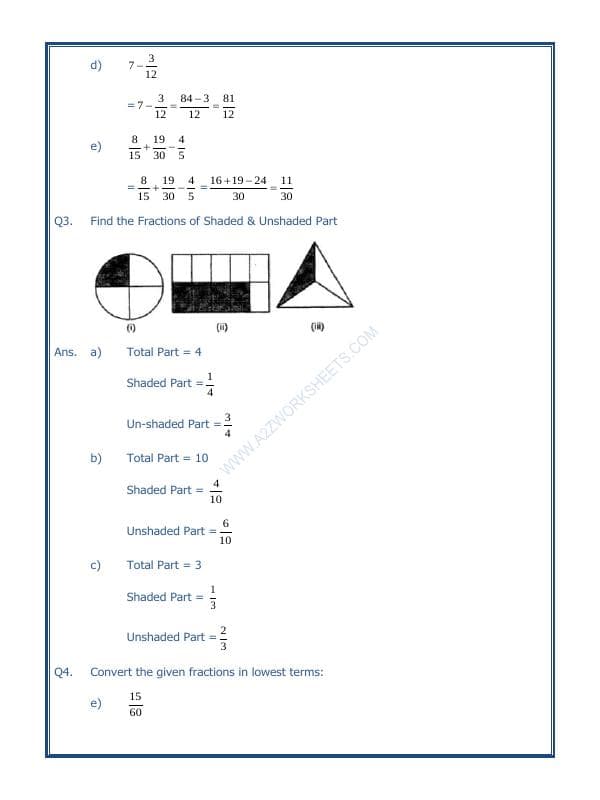 A2ZWorksheets:Maths-Fractions-Fractions-01