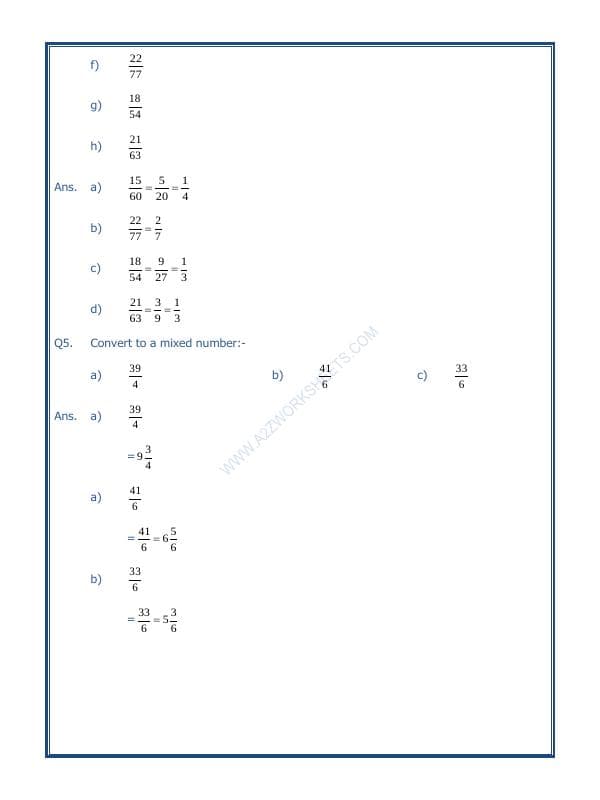 A2ZWorksheets:Maths-Fractions-Fractions-01