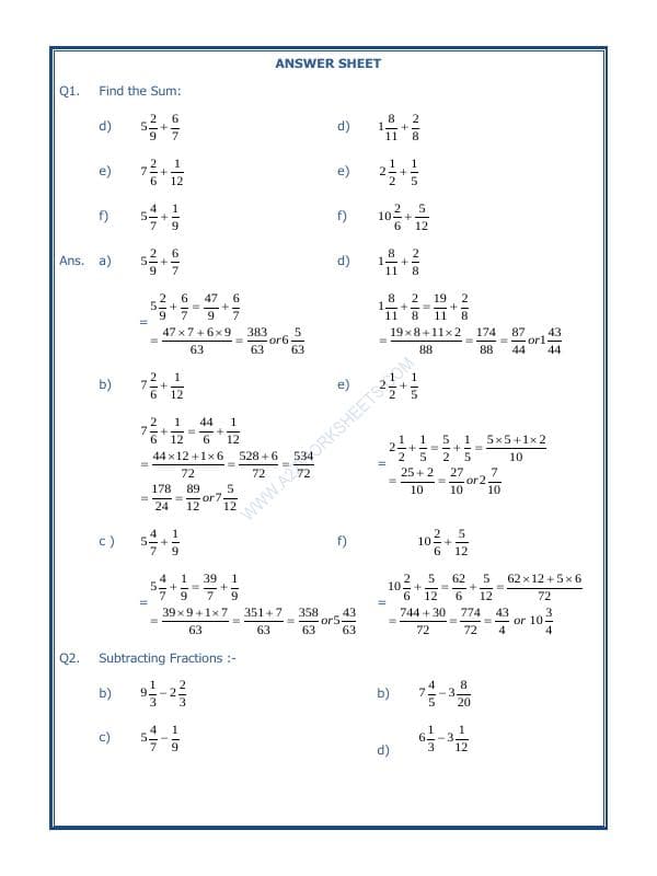 A2ZWorksheets:Maths-Fractions-Fractions-04