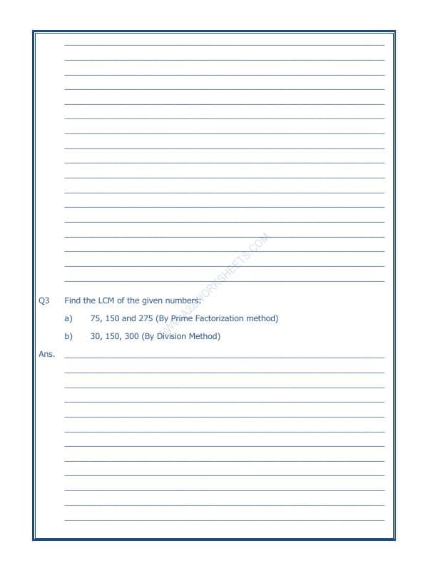 A2ZWorksheets:Maths-LCM and HCM-Hcf and Lcm-01