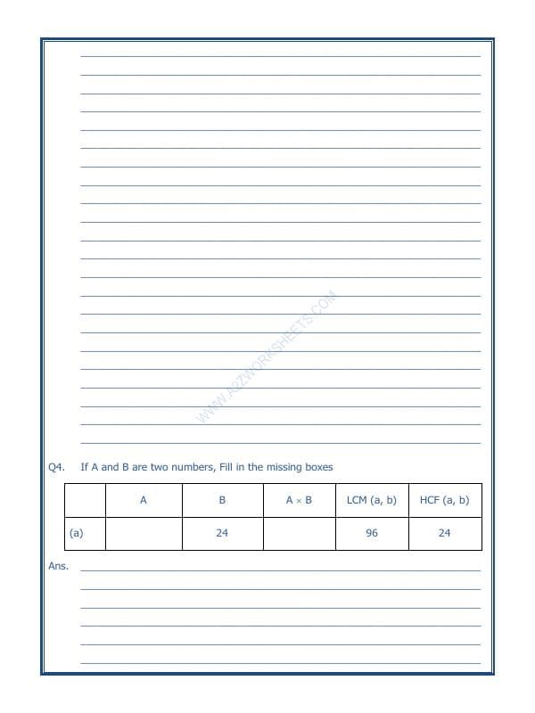 A2ZWorksheets:Maths-LCM and HCM-Hcf and Lcm-02