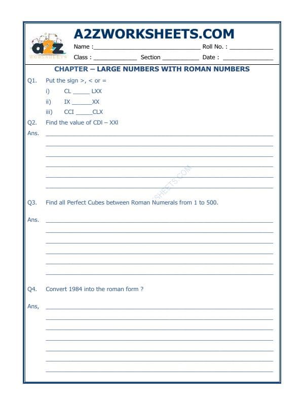 Large Numbers With Roman Numbers-02