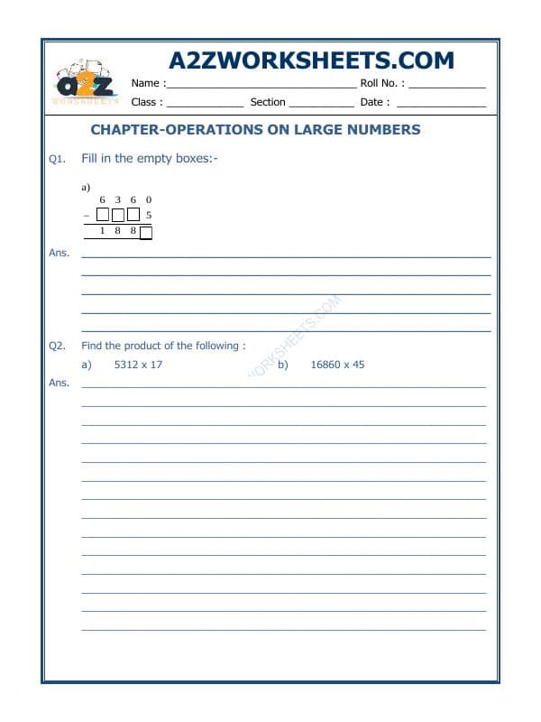 A2ZWorksheets:Maths-Numbers-Operations On Large Numbers-01