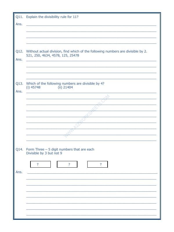 A2ZWorksheets:Maths-Division-Test Of Divisibility-01