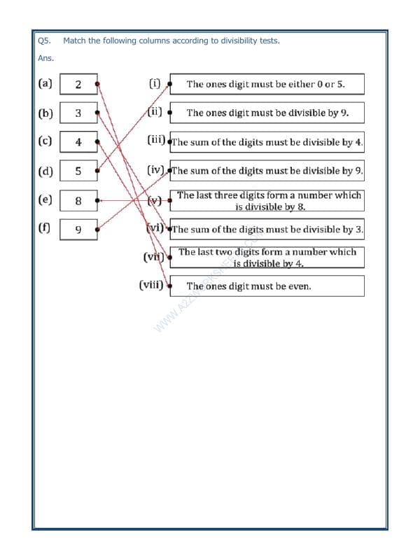 A2ZWorksheets:Maths-Division-Test Of Divisibility-02