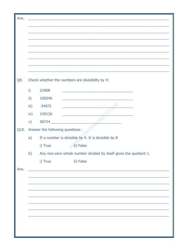 A2ZWorksheets:Maths-Division-Test Of Divisibility-04