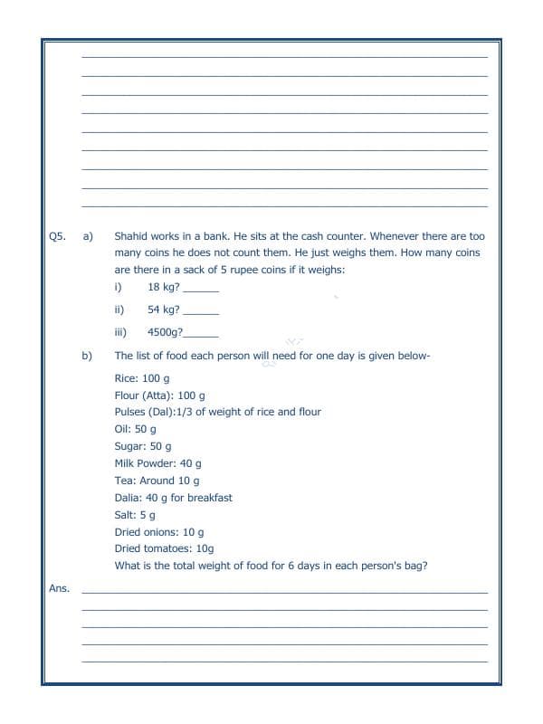 A2ZWorksheets:Maths-Data Handling-Preparing Bills - 05