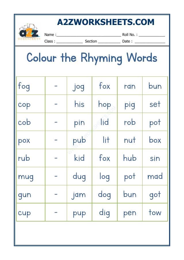 Rhyming Word-12