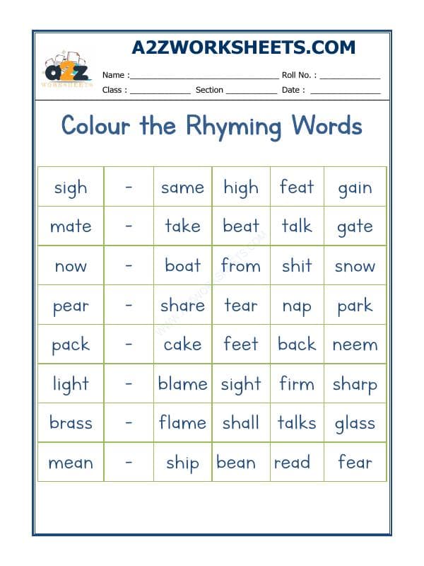 Rhyming Word-15