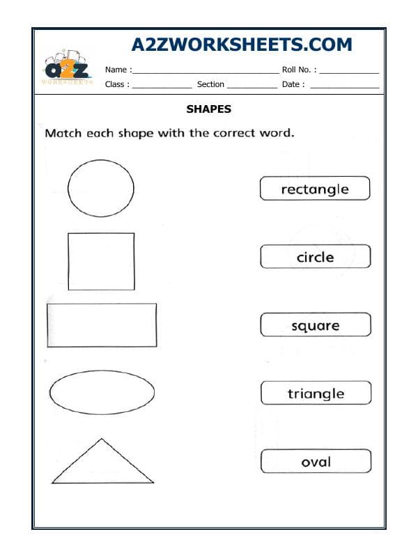 A2ZWorksheets:Maths-Geometry-Shapes