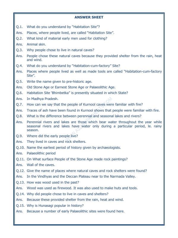 A2ZWorksheets:General Awareness-Our History and Heritage-On The Trial Of The Earliest People-03