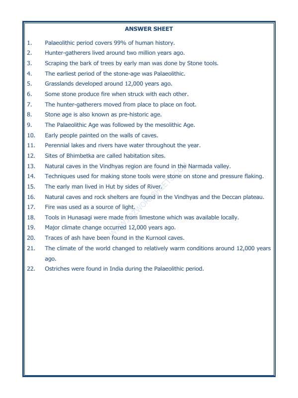 A2ZWorksheets:General Awareness-Our History and Heritage-On The Trial Of The Earliest People-06