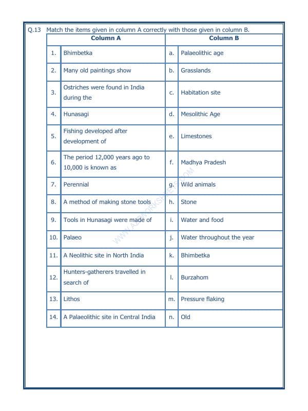 A2ZWorksheets:General Awareness-Our History and Heritage-On The Trial Of The Earliest People-09