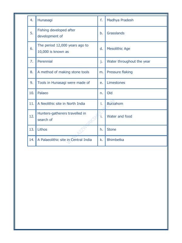 A2ZWorksheets:General Awareness-Our History and Heritage-On The Trial Of The Earliest People-09