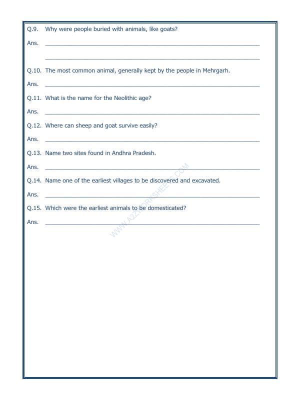 A2ZWorksheets:General Awareness-Culture and Tradition-From Gathering To Growing Food-02