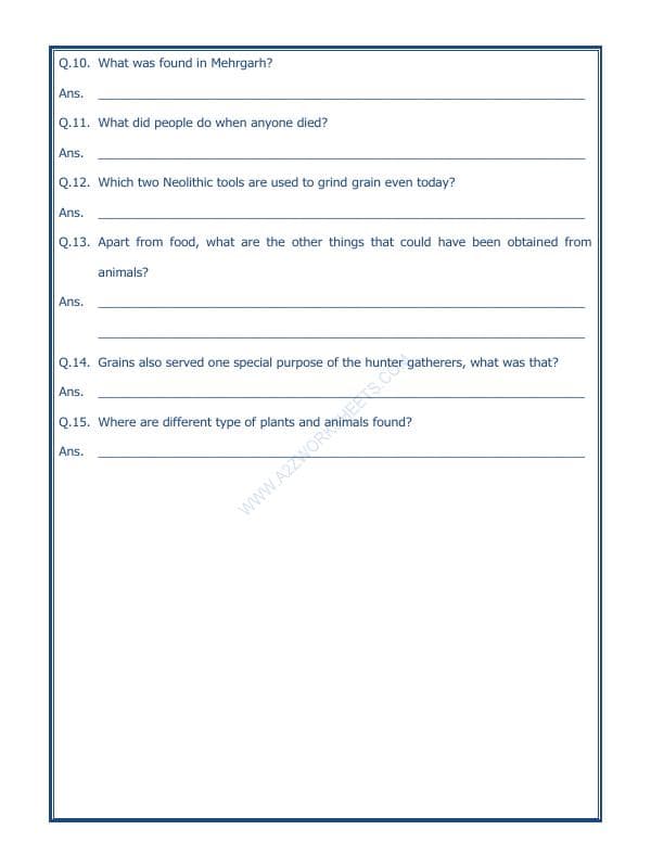 A2ZWorksheets:General Awareness-Culture and Tradition-From Gathering To Growing Food-04