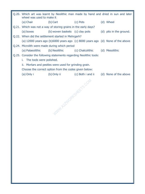 A2ZWorksheets:General Awareness-Culture and Tradition-From Gathering To Growing Food-07