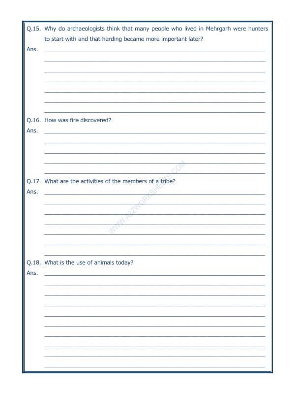 A2ZWorksheets:General Awareness-Culture and Tradition-From Gathering To Growing Food-10