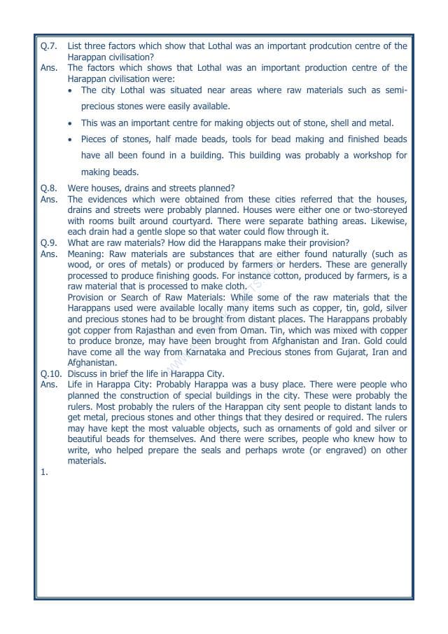 A2ZWorksheets:General Awareness-Our History and Heritage-In The Earliest Cities-11