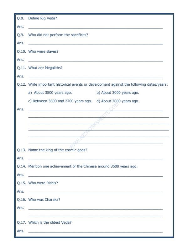 A2ZWorksheets:General Awareness-Our History and Heritage-What Books And Burials Tell Us-01