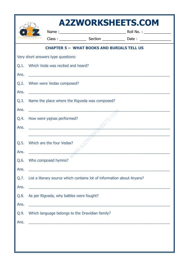 A2ZWorksheets:General Awareness-Our History and Heritage-What Books And Burials Tell Us-03