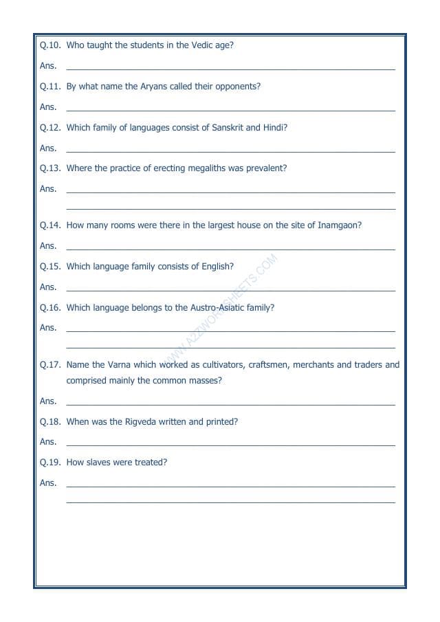 A2ZWorksheets:General Awareness-Our History and Heritage-What Books And Burials Tell Us-03