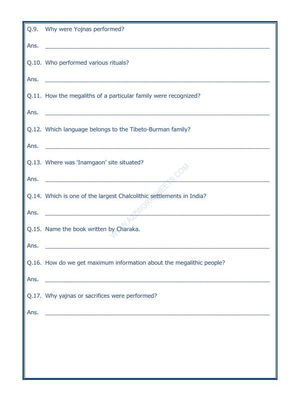 A2ZWorksheets:General Awareness-Our History and Heritage-What Books And Burials Tell Us-04