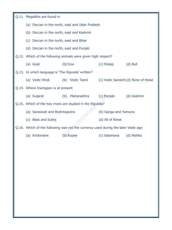 A2ZWorksheets:General Awareness-Our History and Heritage-What Books And Burials Tell Us-05