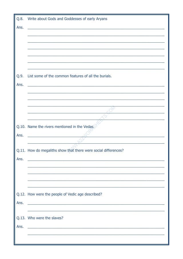 A2ZWorksheets:General Awareness-Our History and Heritage-What Books And Burials Tell Us-11