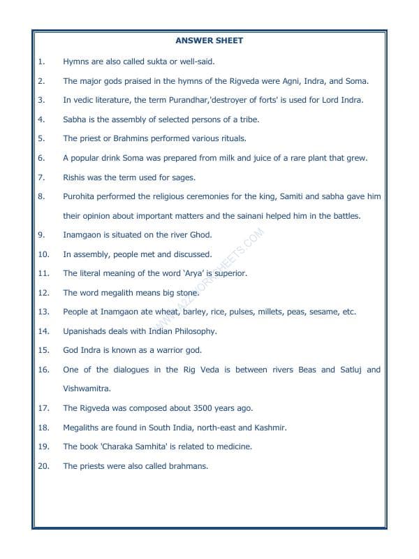 A2ZWorksheets:General Awareness-Our History and Heritage-What Books And Burials Tell Us-12