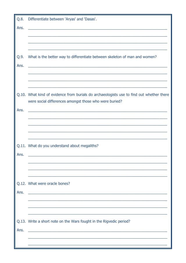 A2ZWorksheets:General Awareness-Our History and Heritage-What Books And Burials Tell Us-14
