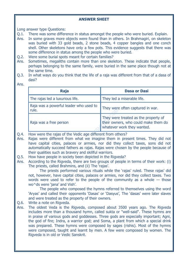 A2ZWorksheets:General Awareness-Our History and Heritage-What Books And Burials Tell Us-14