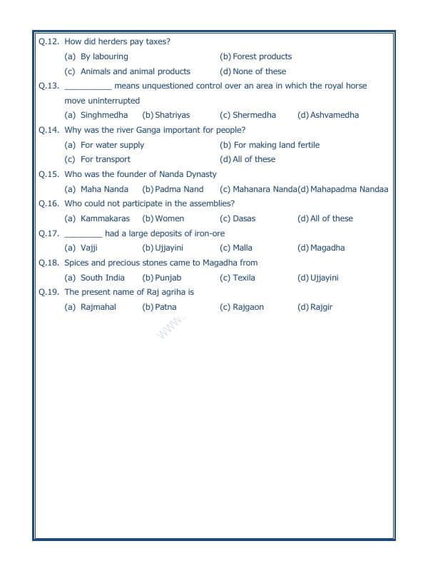 A2ZWorksheets:General Awareness-Our History and Heritage-Kingdoms, Kings And An Early Republic-06