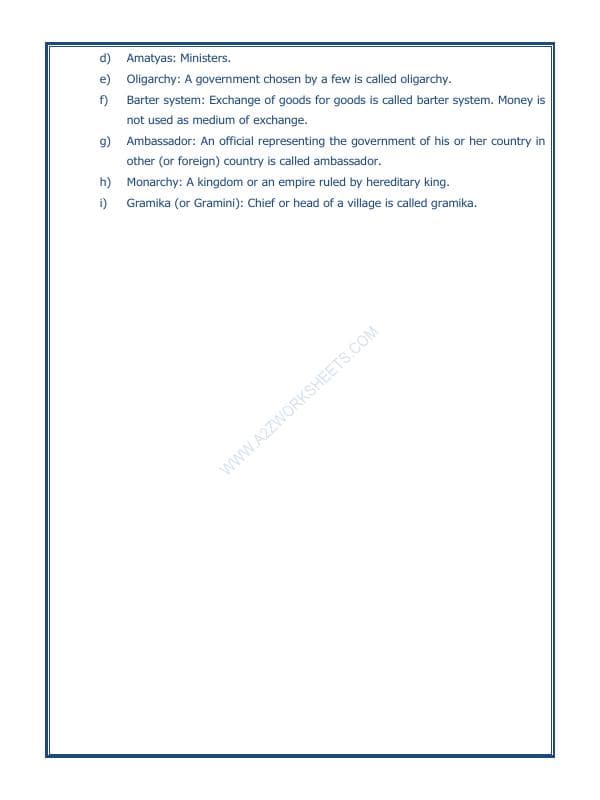 A2ZWorksheets:General Awareness-Our History and Heritage-Kingdoms, Kings And An Early Republic-08