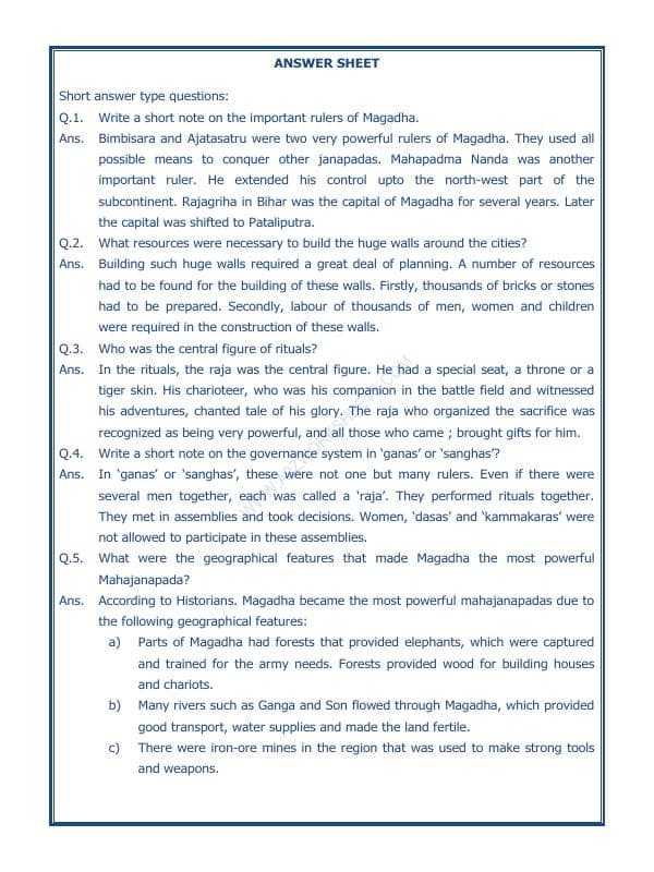 A2ZWorksheets:General Awareness-Our History and Heritage-Kingdoms, Kings And An Early Republic-09