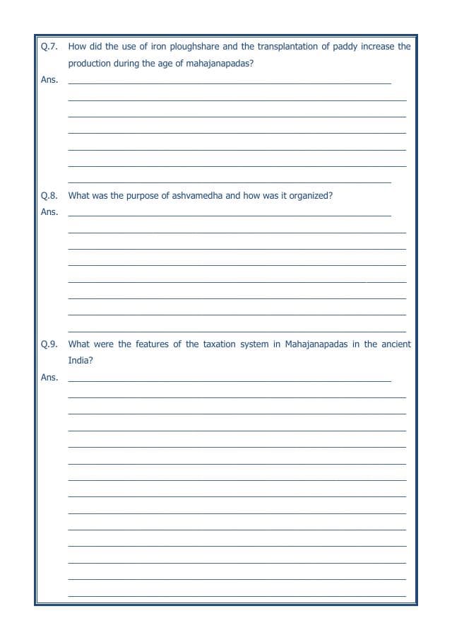 A2ZWorksheets:General Awareness-Our History and Heritage-Kingdoms, Kings And An Early Republic-12