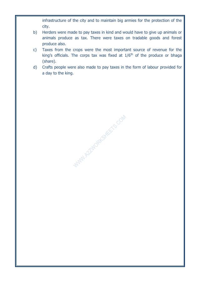 A2ZWorksheets:General Awareness-Our History and Heritage-Kingdoms, Kings And An Early Republic-12