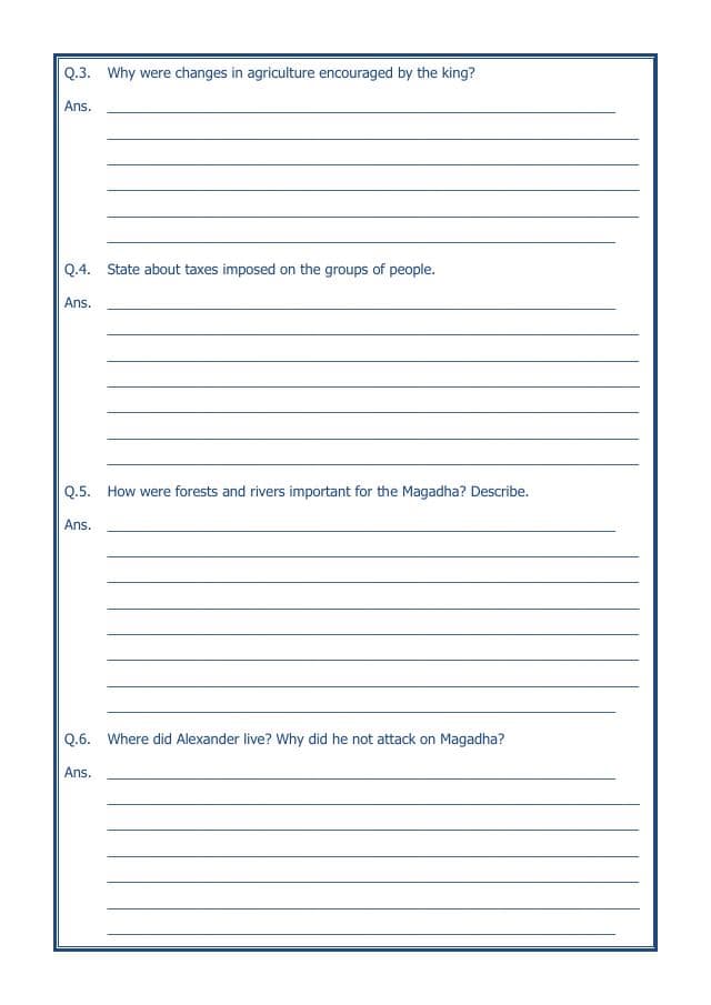 A2ZWorksheets:General Awareness-Our History and Heritage-Kingdoms, Kings And An Early Republic-13