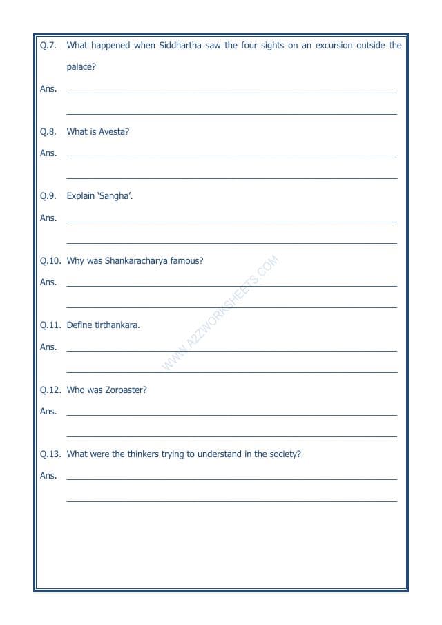 A2ZWorksheets:General Awareness-Our History and Heritage-New Question And Ideas-05
