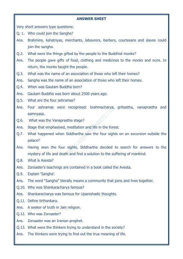 A2ZWorksheets:General Awareness-Our History and Heritage-New Question And Ideas-05