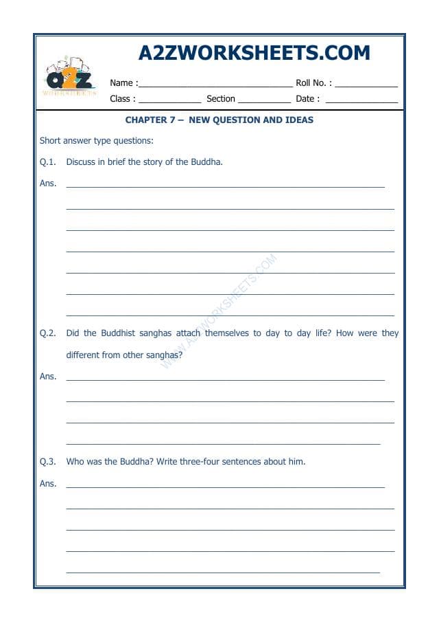 A2ZWorksheets:General Awareness-Our History and Heritage-New Question And Ideas-09