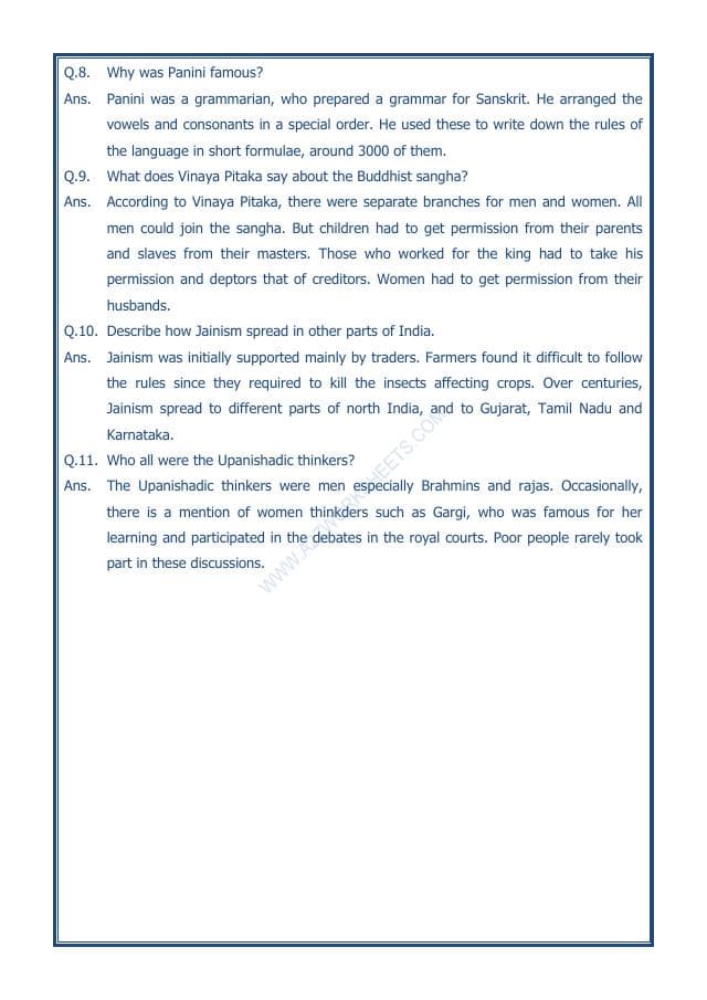 A2ZWorksheets:General Awareness-Our History and Heritage-New Question And Ideas-11