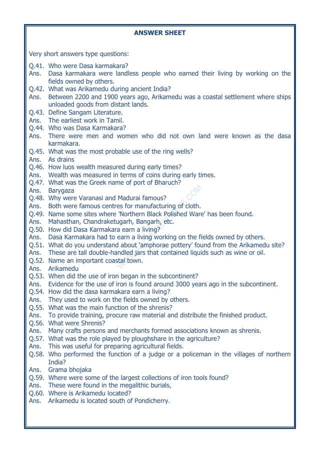 A2ZWorksheets:General Awareness-Our History and Heritage-Vital Villages, Thriving Towns-03