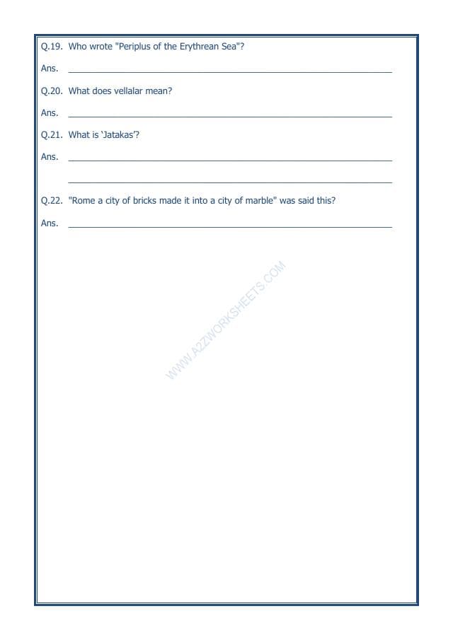 A2ZWorksheets:General Awareness-Our History and Heritage-Vital Villages, Thriving Towns-04